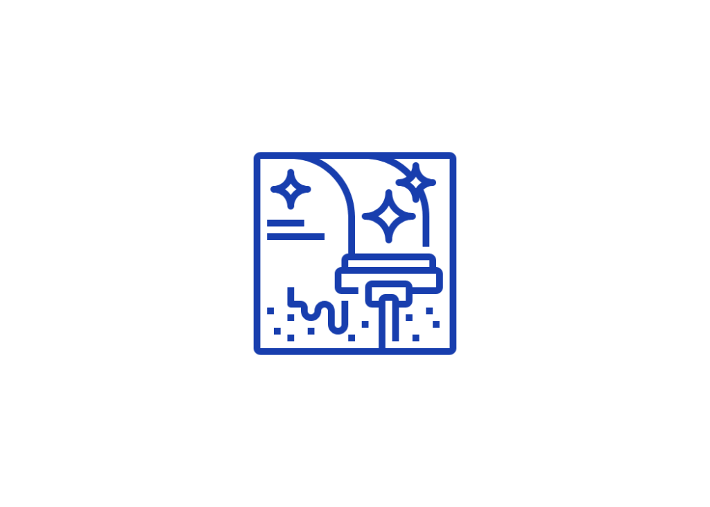 blue icon use for the website